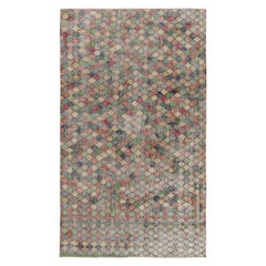 Vintage Zeki Müren Rug with Polychromatic Geometric Patterns, from Rug & Kilim