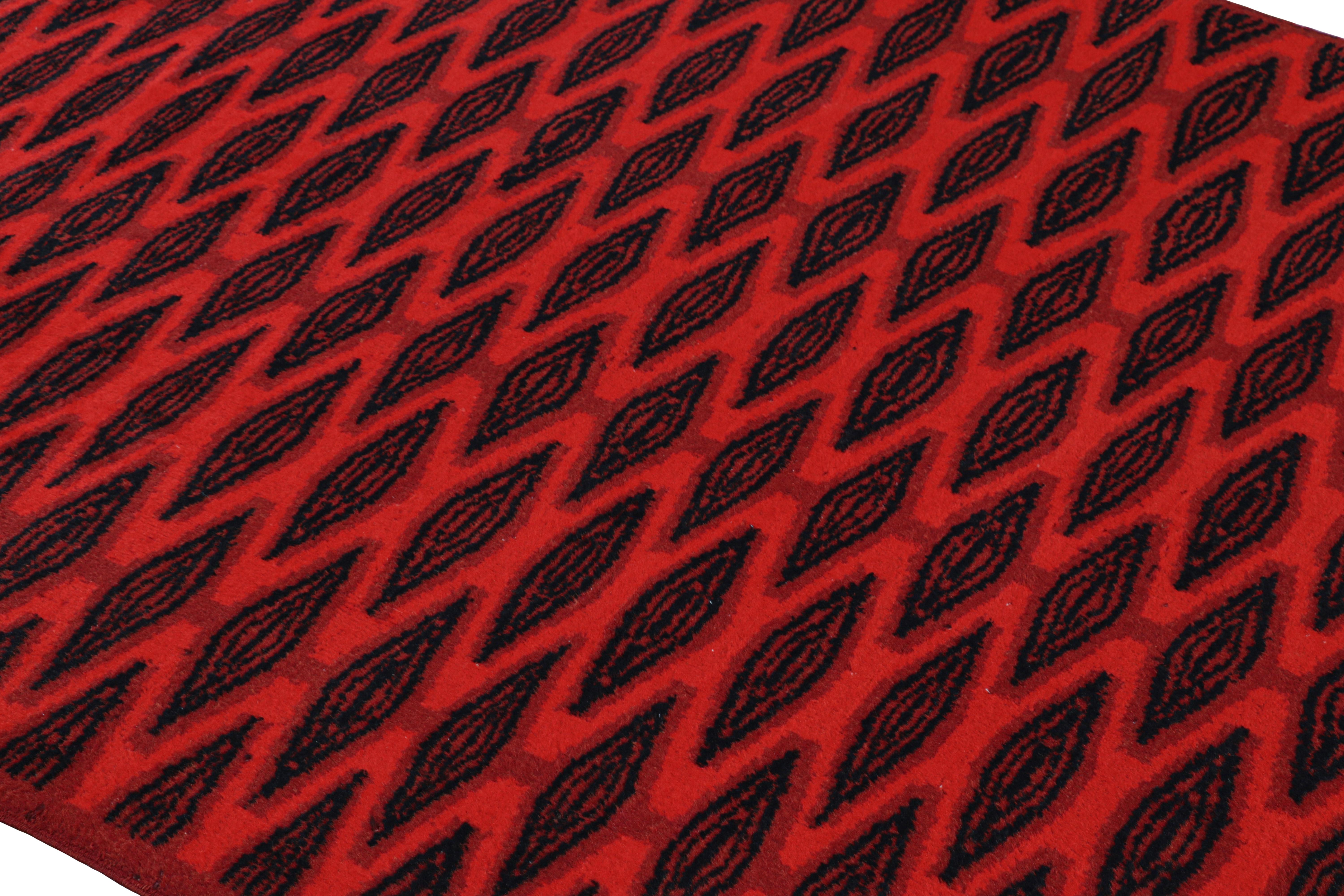 Hand-knotted in wool and originating from Turkey circa 1960 – 1970, this 5x8 vintage Zeki Müren rug is a unique addition to the Rug & Kilim Collection for its colors and geometric patterns across the field

On the Design: 

Admirers of the craft