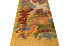 Vintage Zeki Muren runner in Polychromatic Abstract Pattern, by Rug & Kilim
