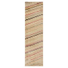 Vintage Zeki Muren runner in Polychromatic Geometric Pattern, by Rug & Kilim