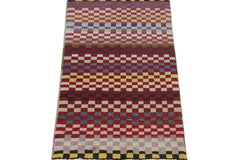 Vintage Zeki Müren Runner in Polychromatic Patterns by Rug & Kilim