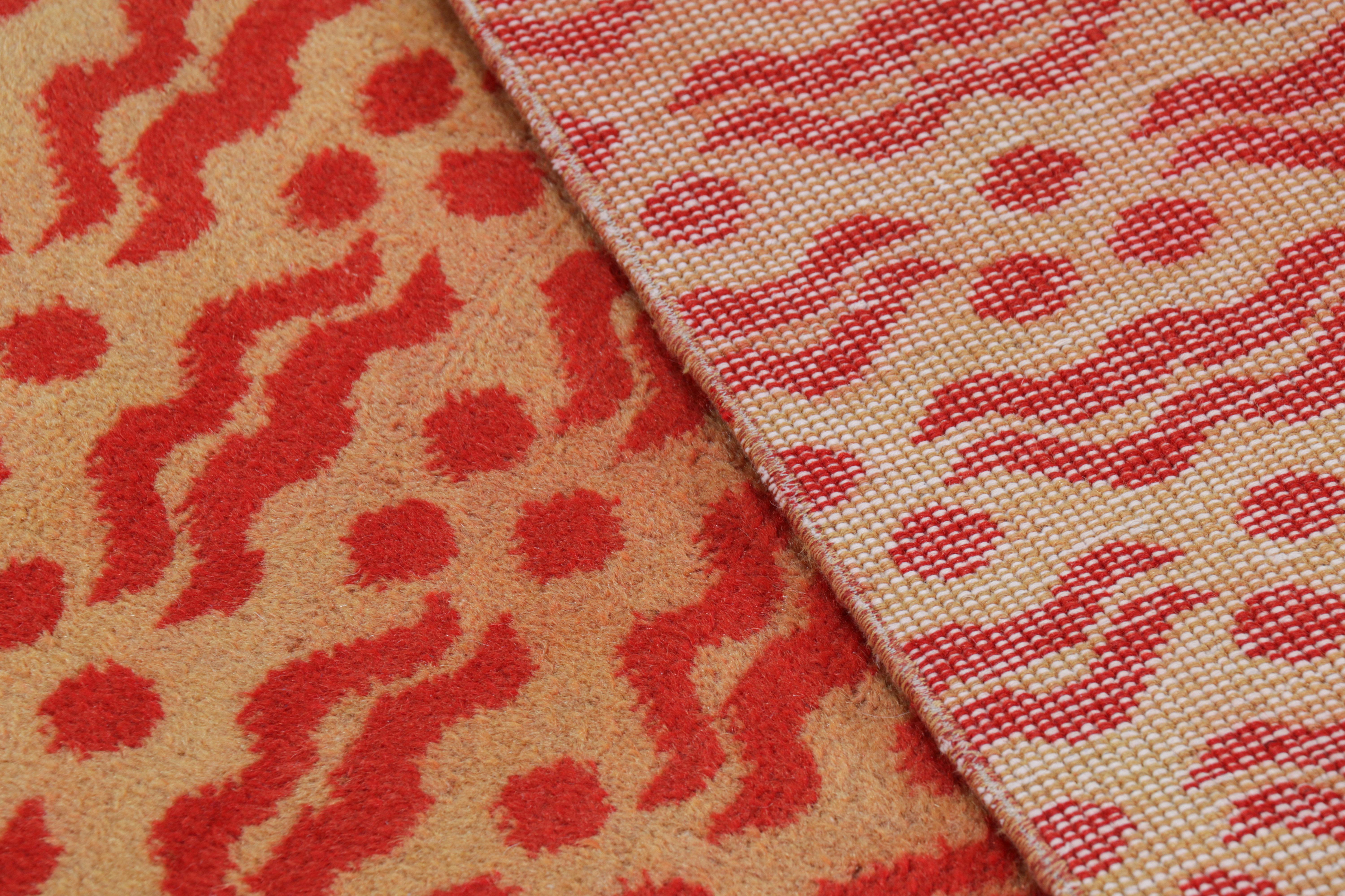 Wool Vintage Zeki Müren Runner Rug in Beige with Red Cintamani Motifs  Rug & Kilim For Sale