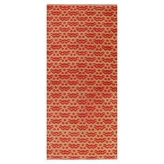 Vintage Zeki Müren Läufer in Beige mit roten Cintamani-Motiven  Rug & Kilim