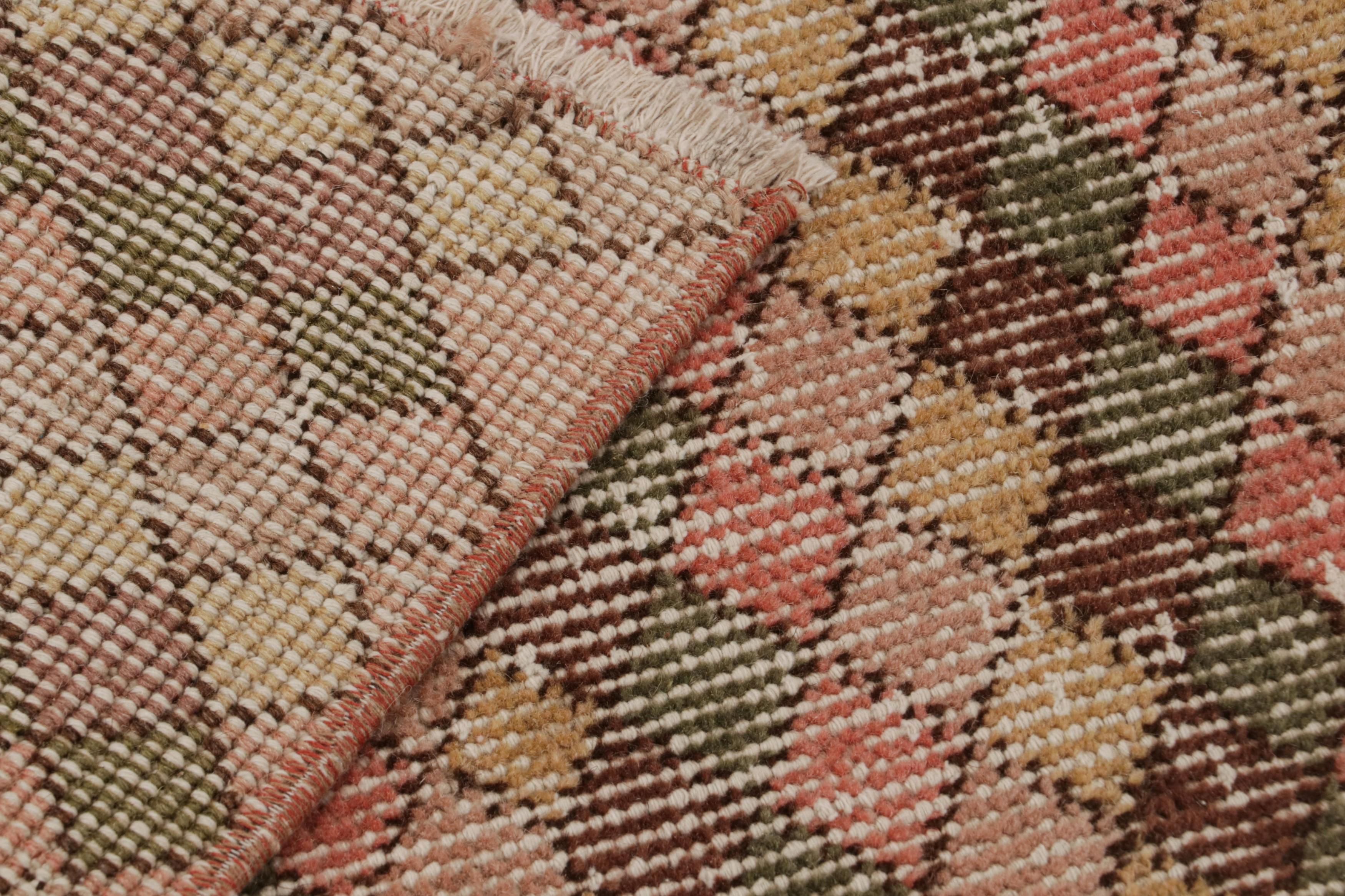 Wool Vintage Zeki Müren Runner Rug with Colorful Geometric Patterns from Rug & Kilim 