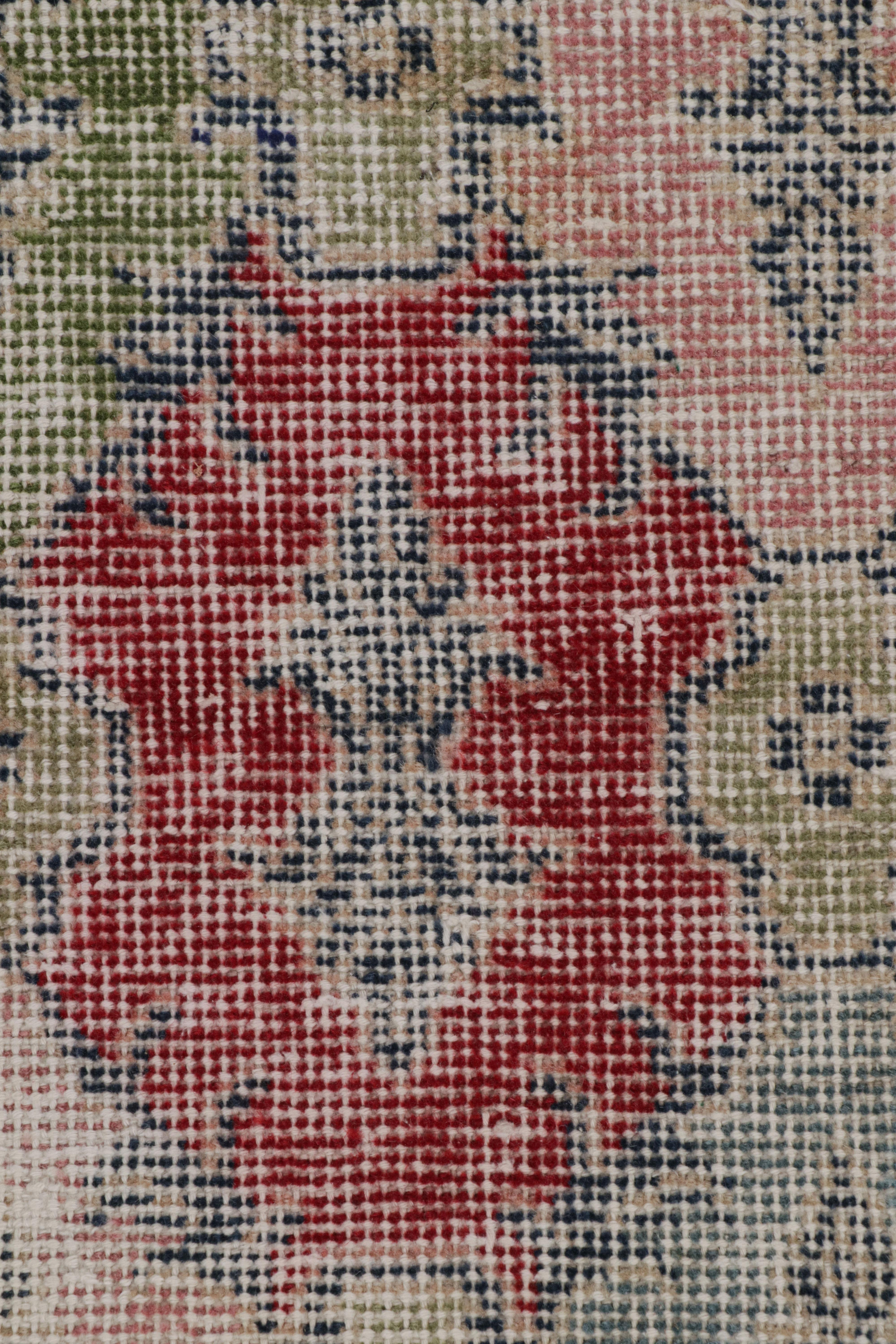 Vintage Zeki Müren Läufer Teppich mit geometrischem Muster, von Rug & Kilim (Mitte des 20. Jahrhunderts) im Angebot