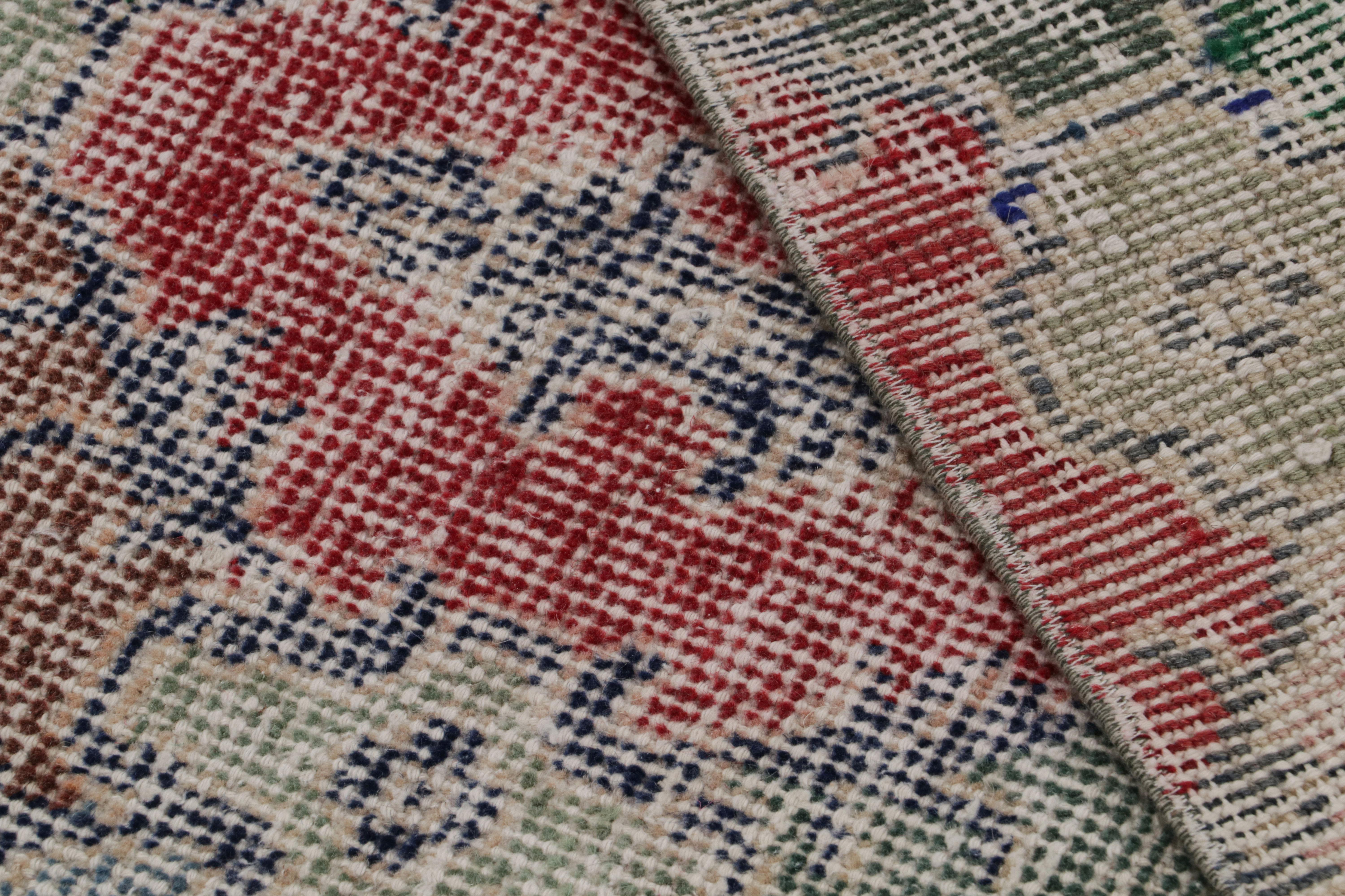 Vintage Zeki Müren Läufer Teppich mit geometrischem Muster, von Rug & Kilim (Wolle) im Angebot
