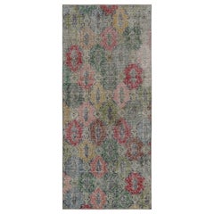 Vintage Zeki Müren Runner Rug with Geometric Pattern, from Rug & Kilim