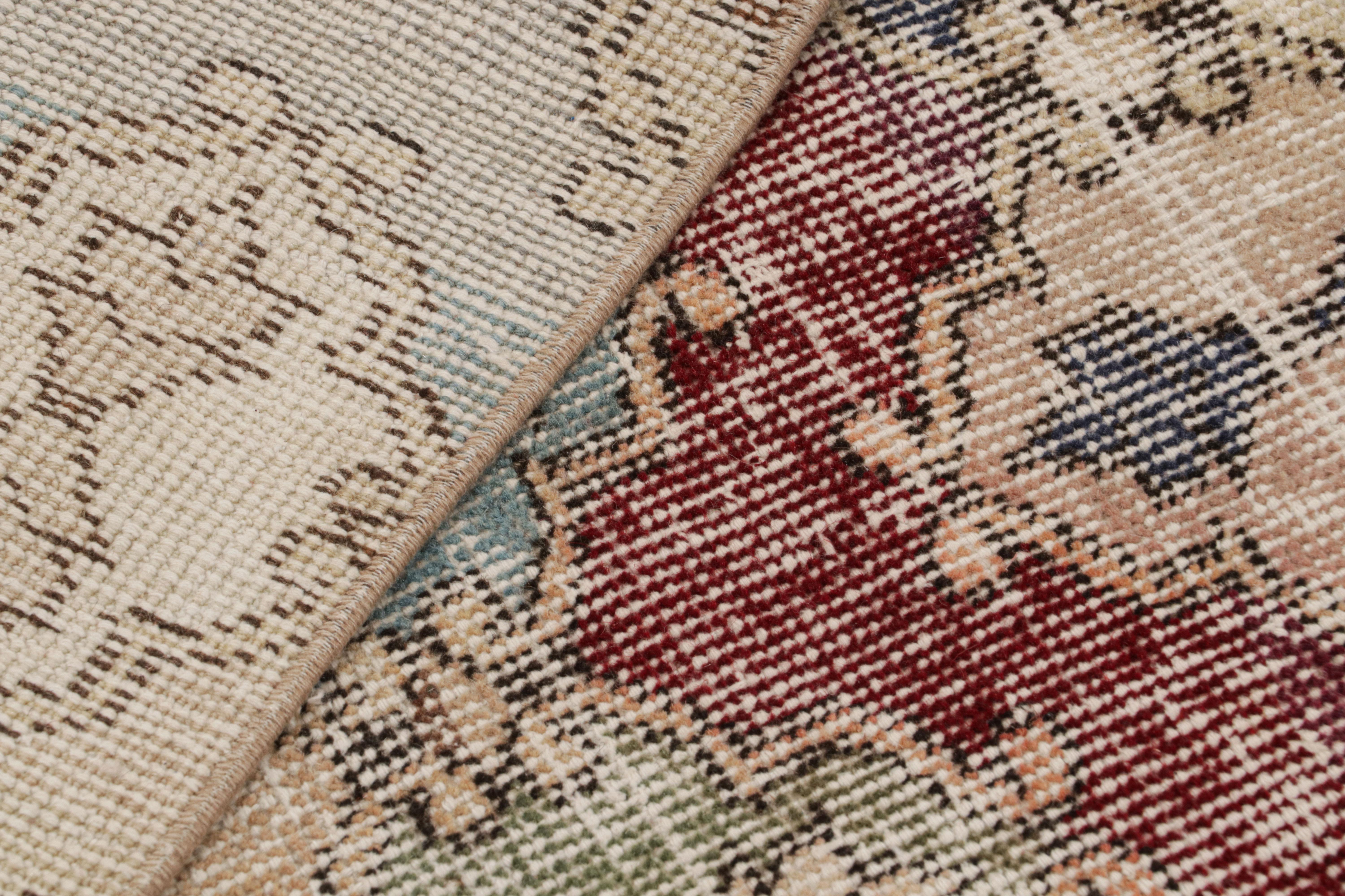 Vintage Zeki Müren Läufer Teppich mit geometrischen Mustern, von Rug & Kilim (Wolle) im Angebot