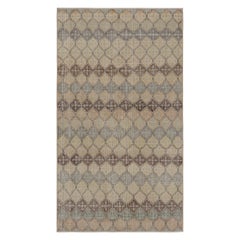 Vintage Zeki Müren Runner Rug, with Geometric Patterns, from Rug & Kilim