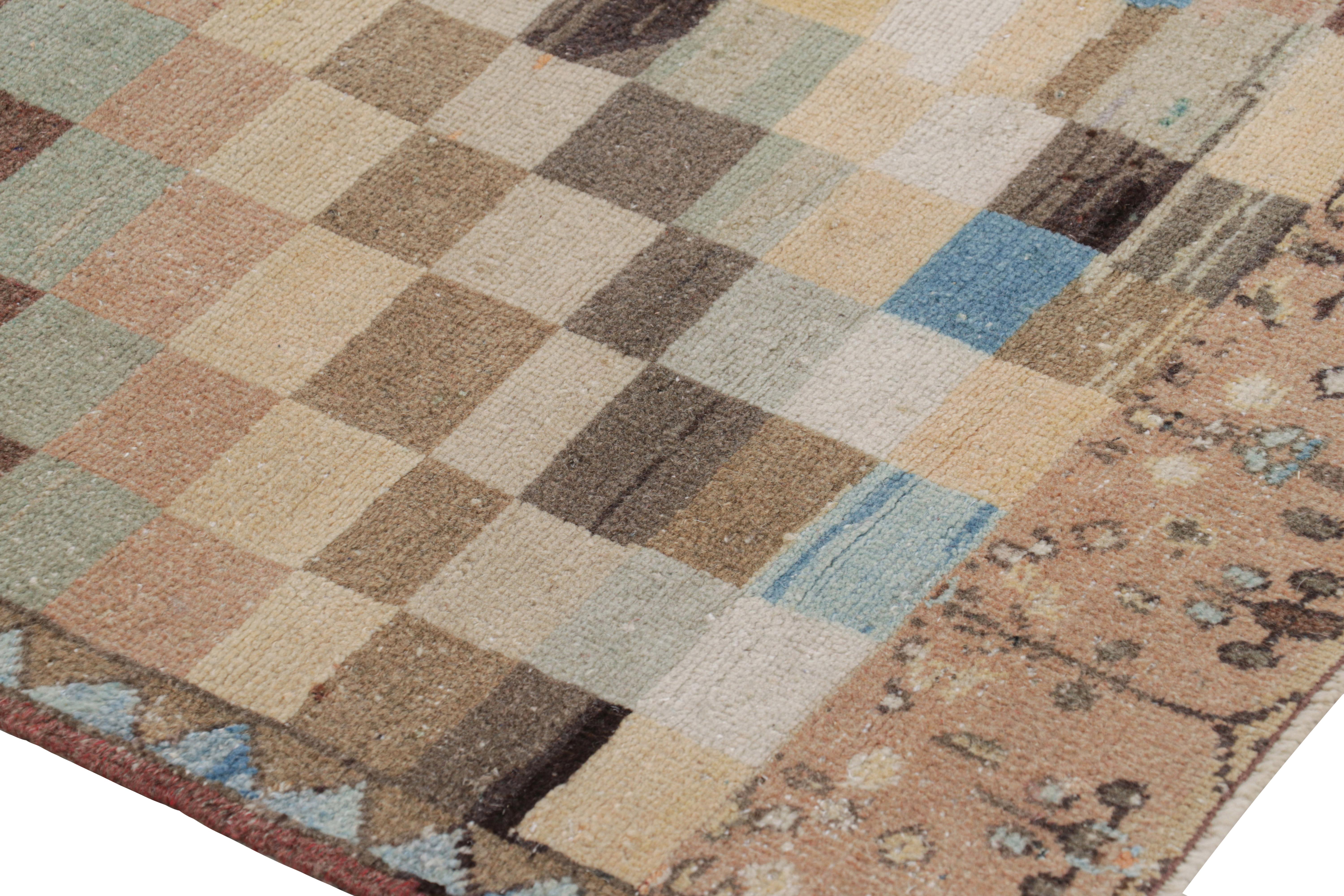 Vintage Zeki Müren Läufer mit polychromen Mustern, von Rug & Kilim (Türkisch) im Angebot