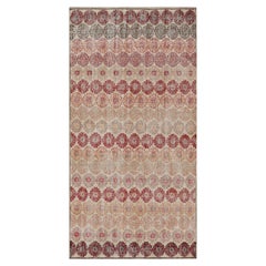 Vintage Zeki Müren Runner Rug with Polychrome Floral Pattern, from Rug & Kilim