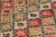 Vintage Zeki Müren Runner with Polychromatic Diamond Patterns, from Rug & Kilim