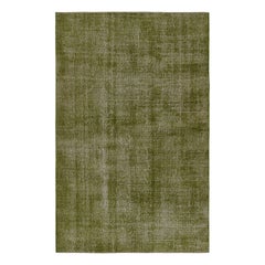 Vintage Zeki Müren Massivteppich, in Chartreuse Grün, von Rug & Kilim