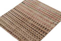Vintage Zeki Müren Square Rug with Geometric Patterns by Rug & Kilim