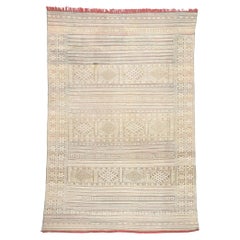 Retro Zemmour Moroccan Kilim Rug by Berber Tribes of Morocco