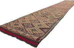 Vintage Zemmour Moroccan Kilim Runner