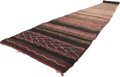 Vintage Zemmour Moroccan Kilim Runner