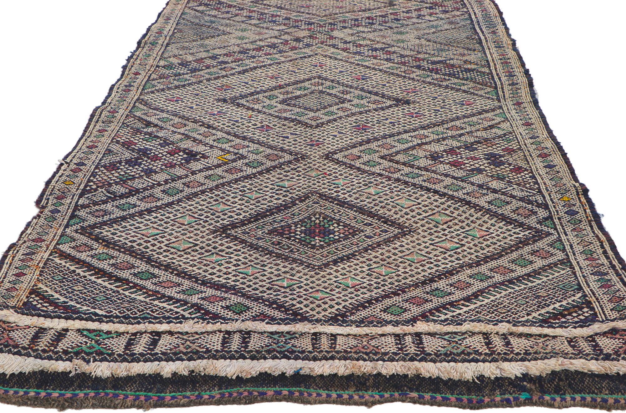 Marocchino Runner kilim marocchino vintage Zemmour in vendita