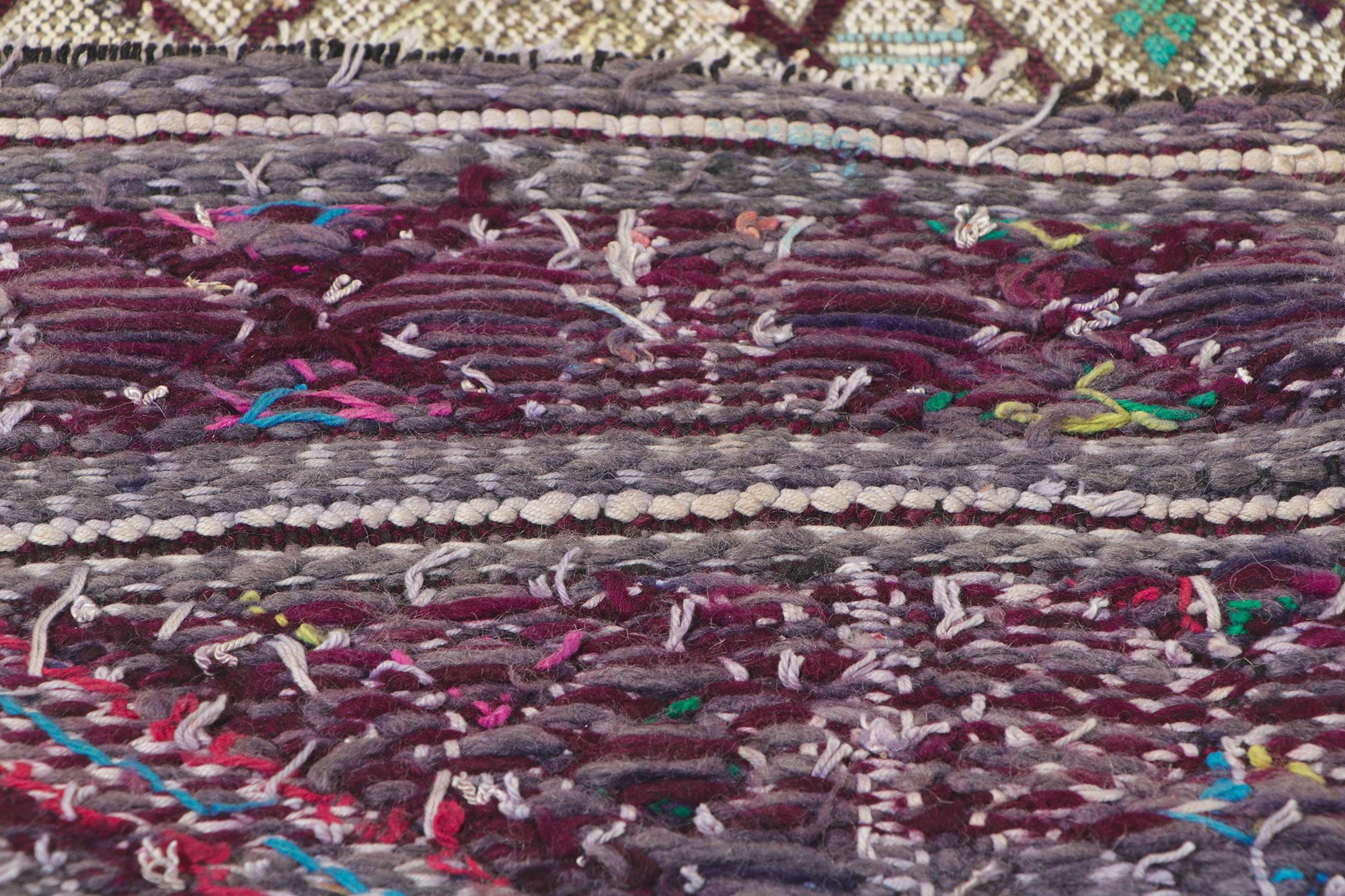 Tapis de couloir Kilim marocain Zemmour vintage Bon état - En vente à Dallas, TX