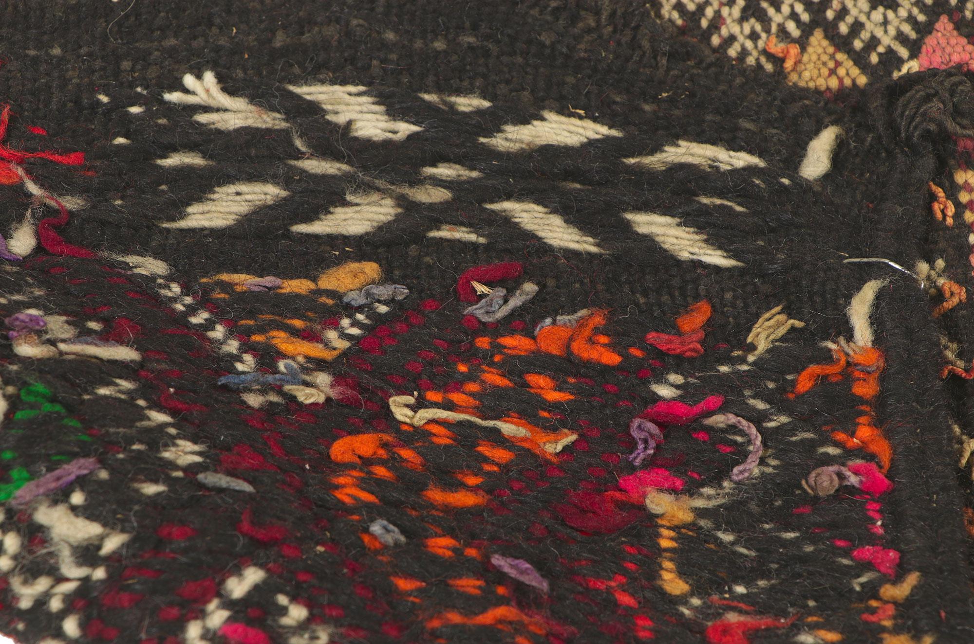 Tapis de couloir Kilim marocain Zemmour vintage Bon état - En vente à Dallas, TX