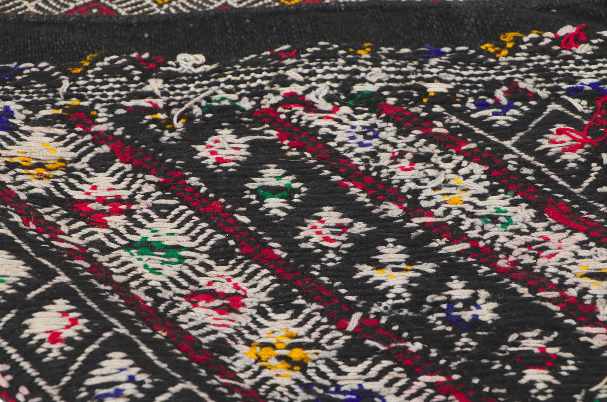 20th Century Vintage Zemmour Moroccan Kilim Runner For Sale