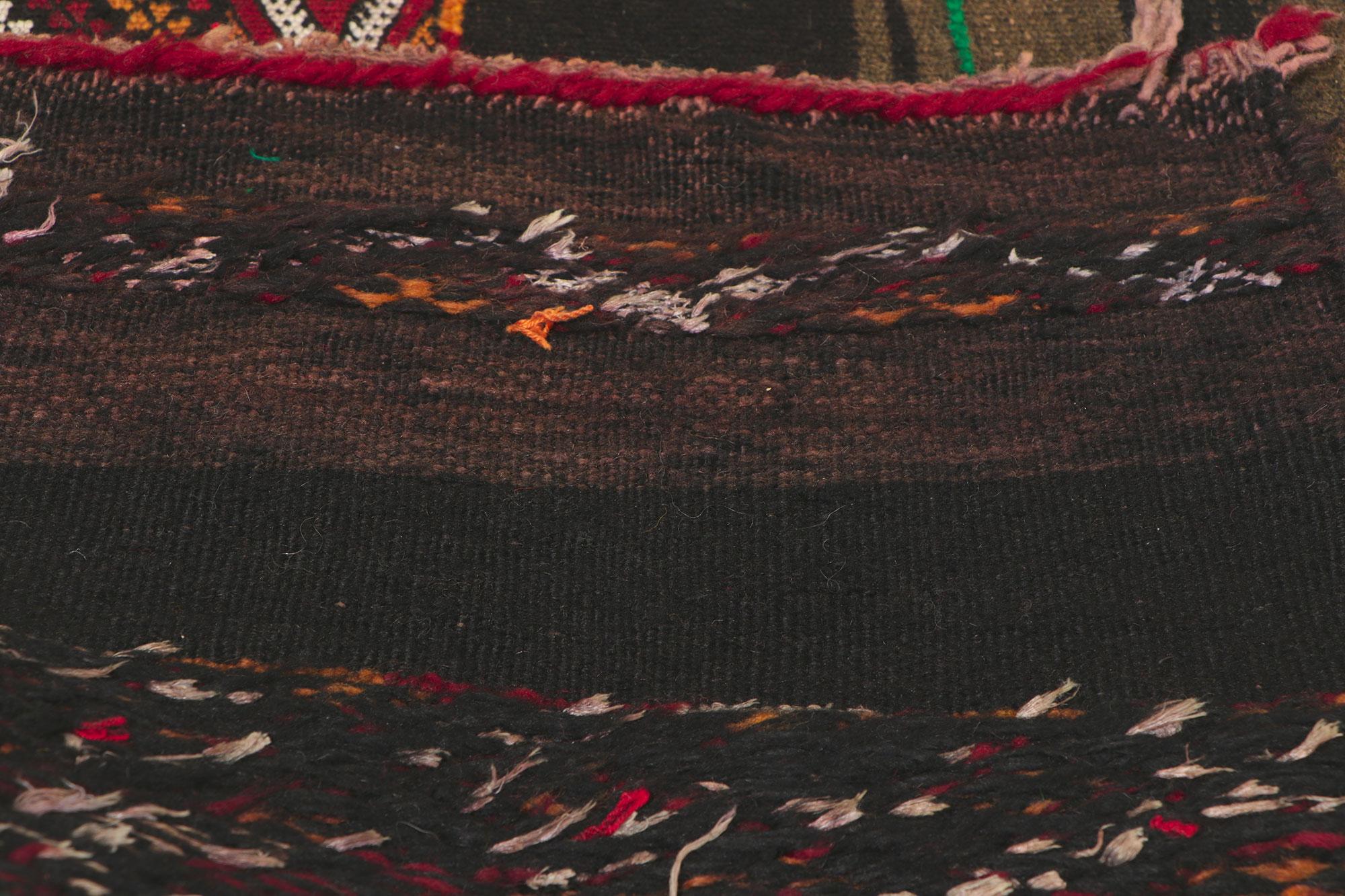 20th Century Vintage Zemmour Moroccan Kilim Runner For Sale