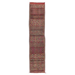 Used Zemmour Moroccan Kilim Runner