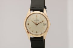 Vintage Vintage Zenith 18 Karat Roségold Armbanduhr Bumper Automatik Uhrwerk, ca. 1960er Jahre