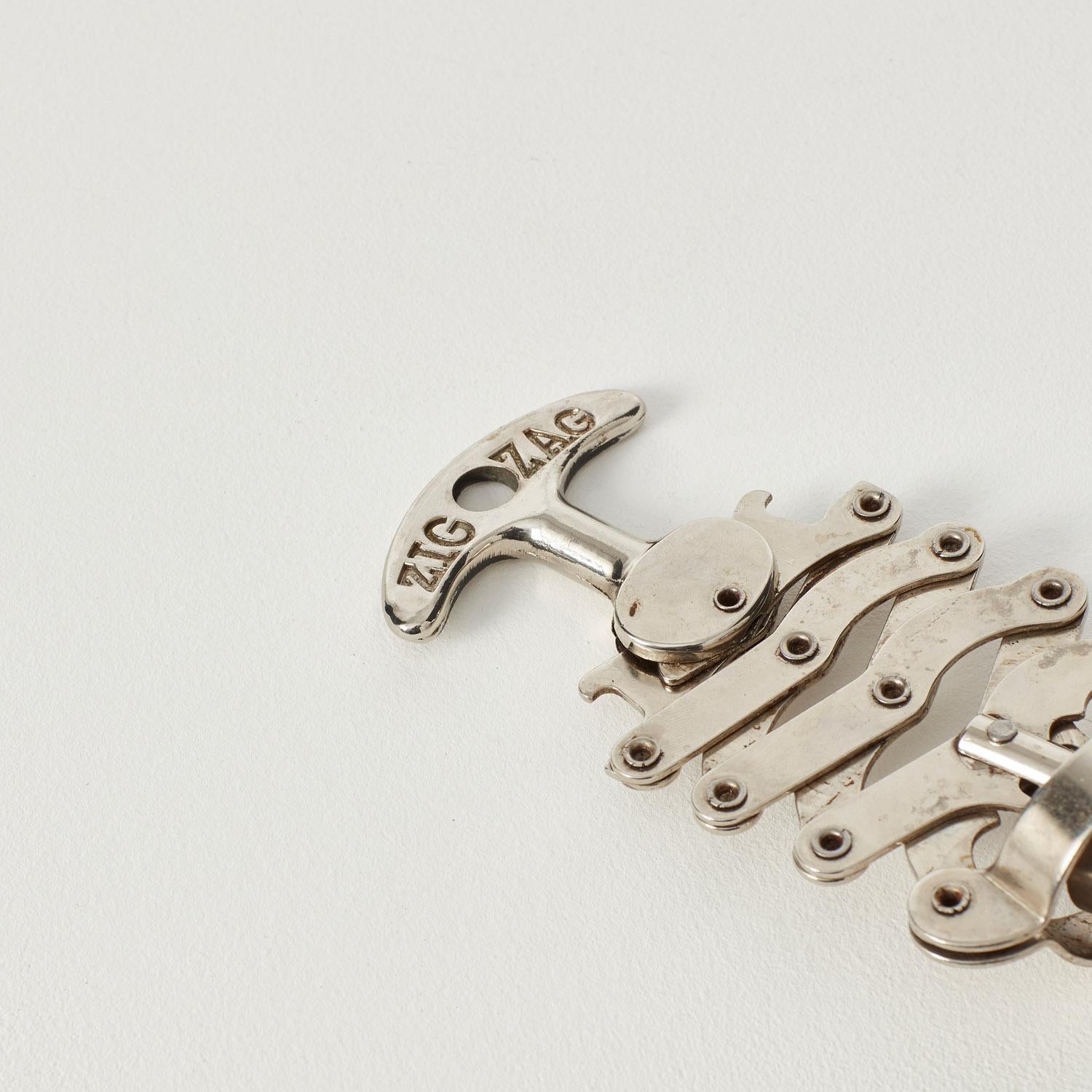French Jules Bart Zig Zag fish corkscrew - France, 1920s For Sale
