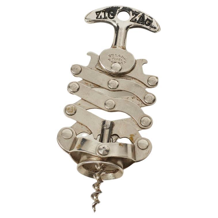 Jules Bart Zig Zag fish corkscrew - France, 1920s For Sale