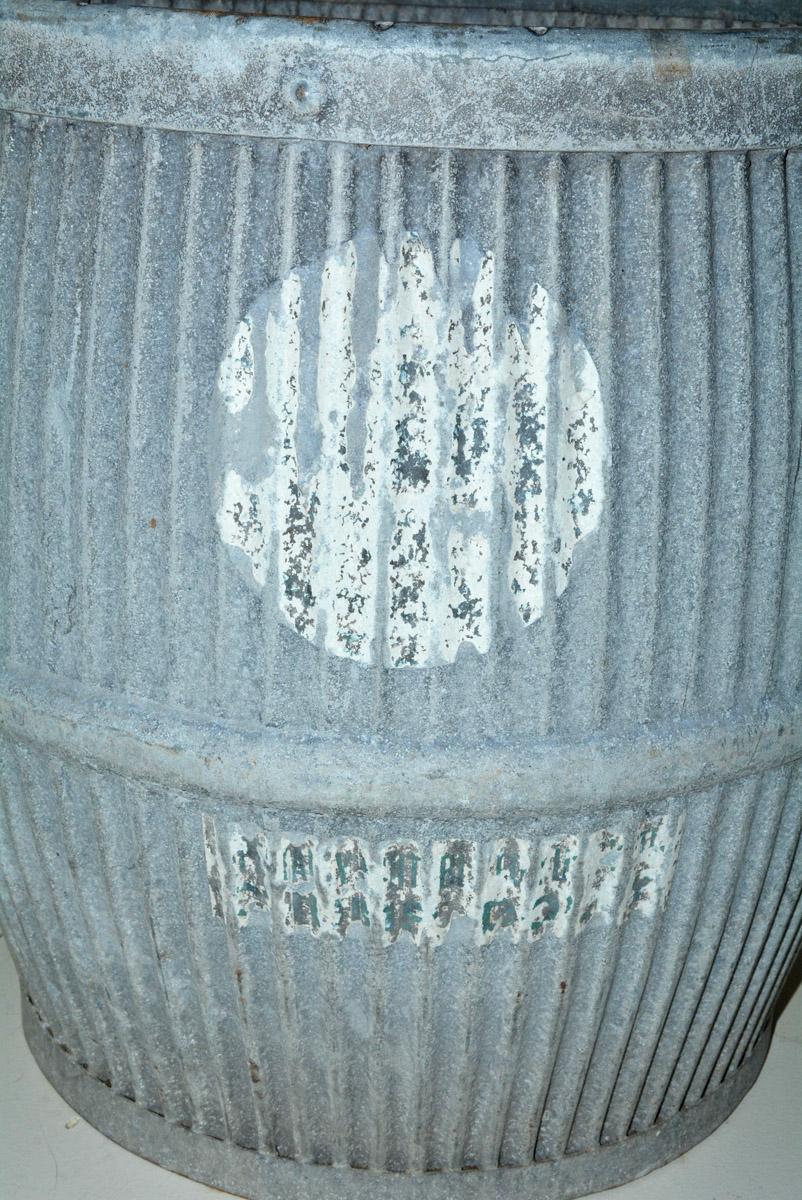 European Vintage Zinc Barrel