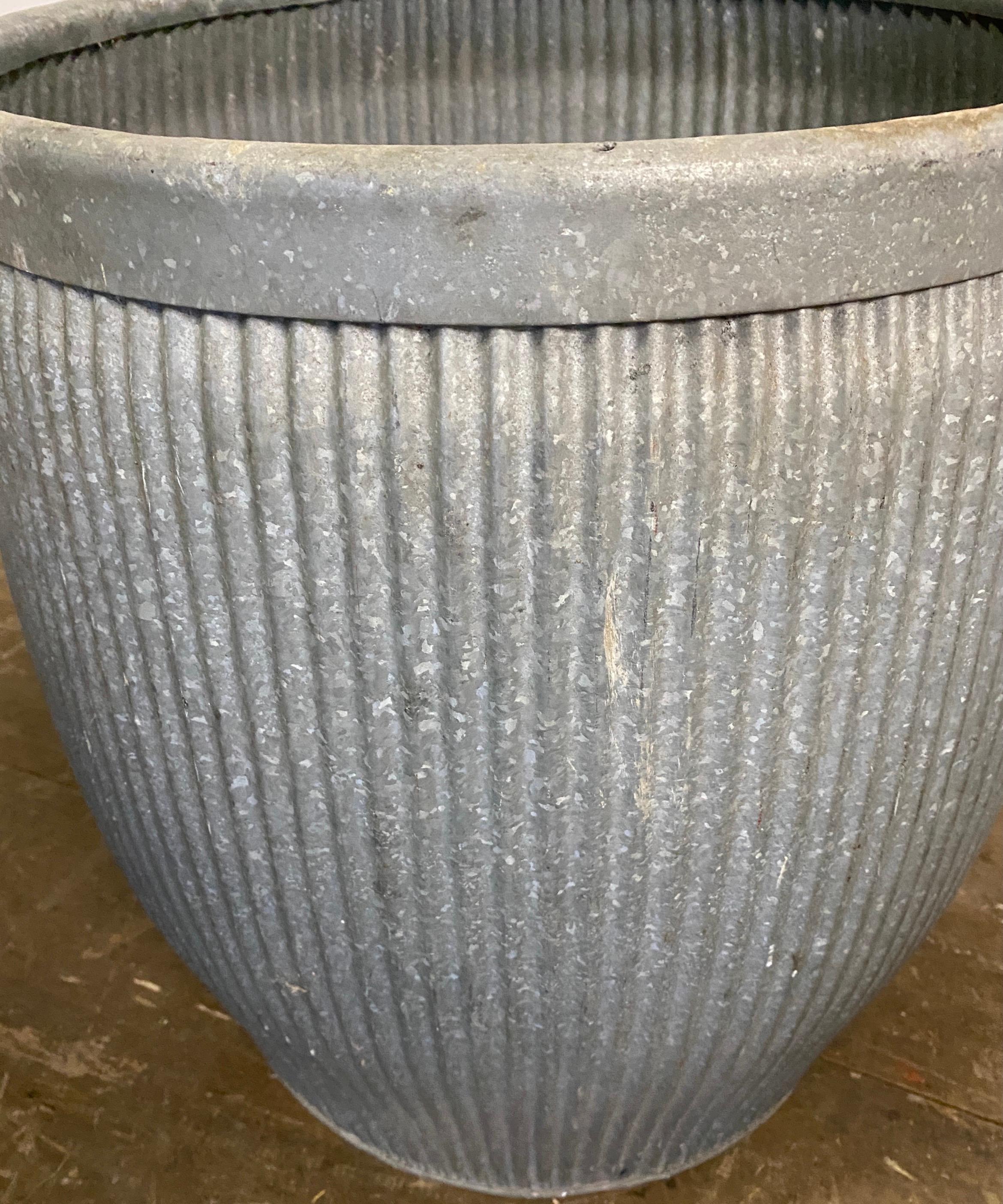 British Vintage Zinc Barrel