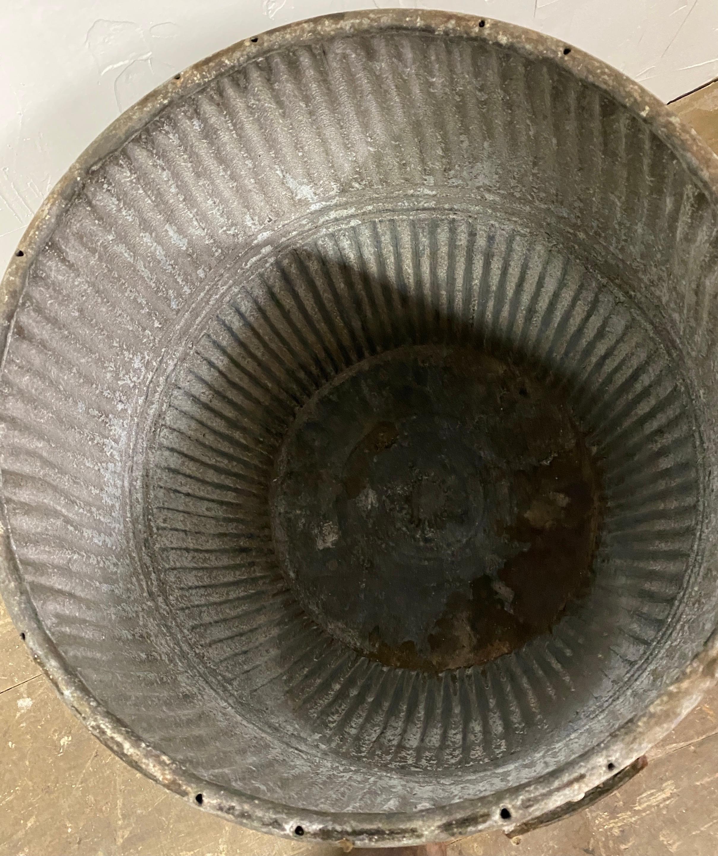 Vintage Zinc Barrel 1
