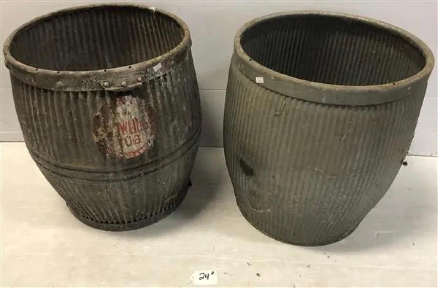 Vintage Zinc Barrel 2