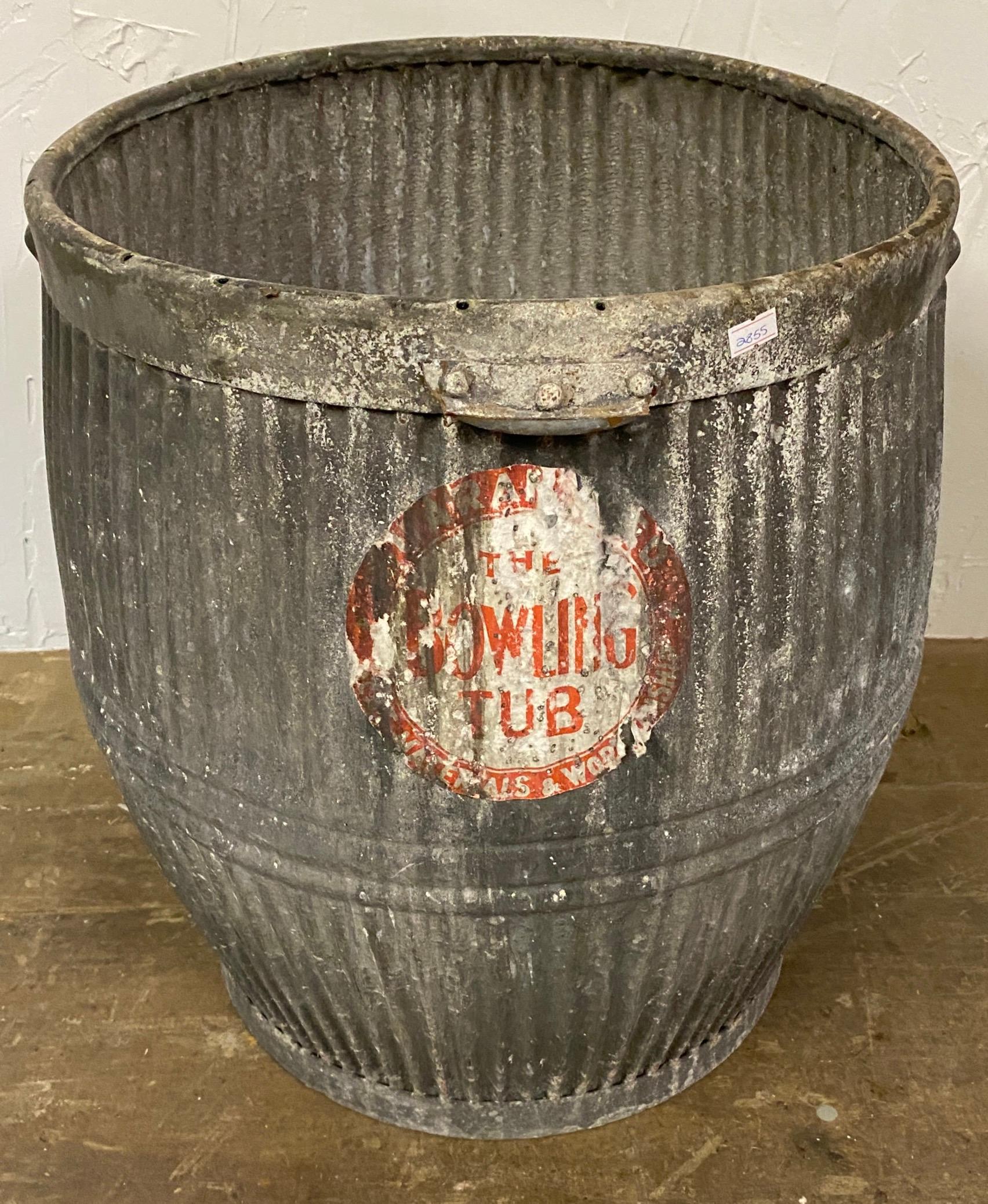Vintage Zinc Barrel 3