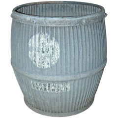Vintage Zinc Barrel