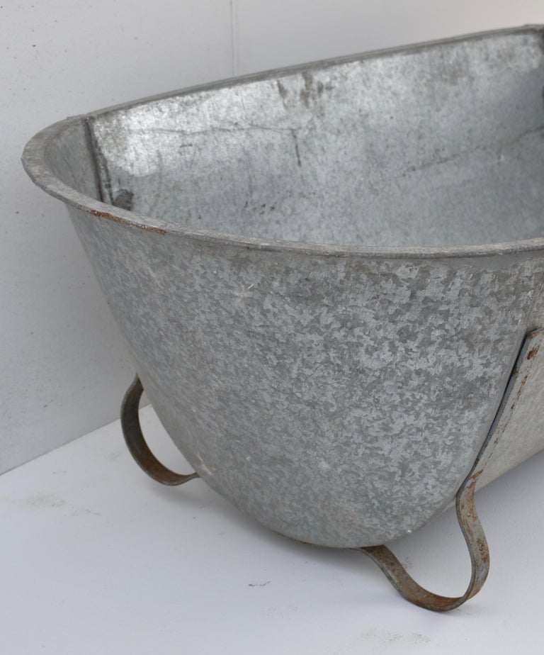 Vintage Zinc Bathtub at 1stDibs zinc tub, antique zinc bathtub