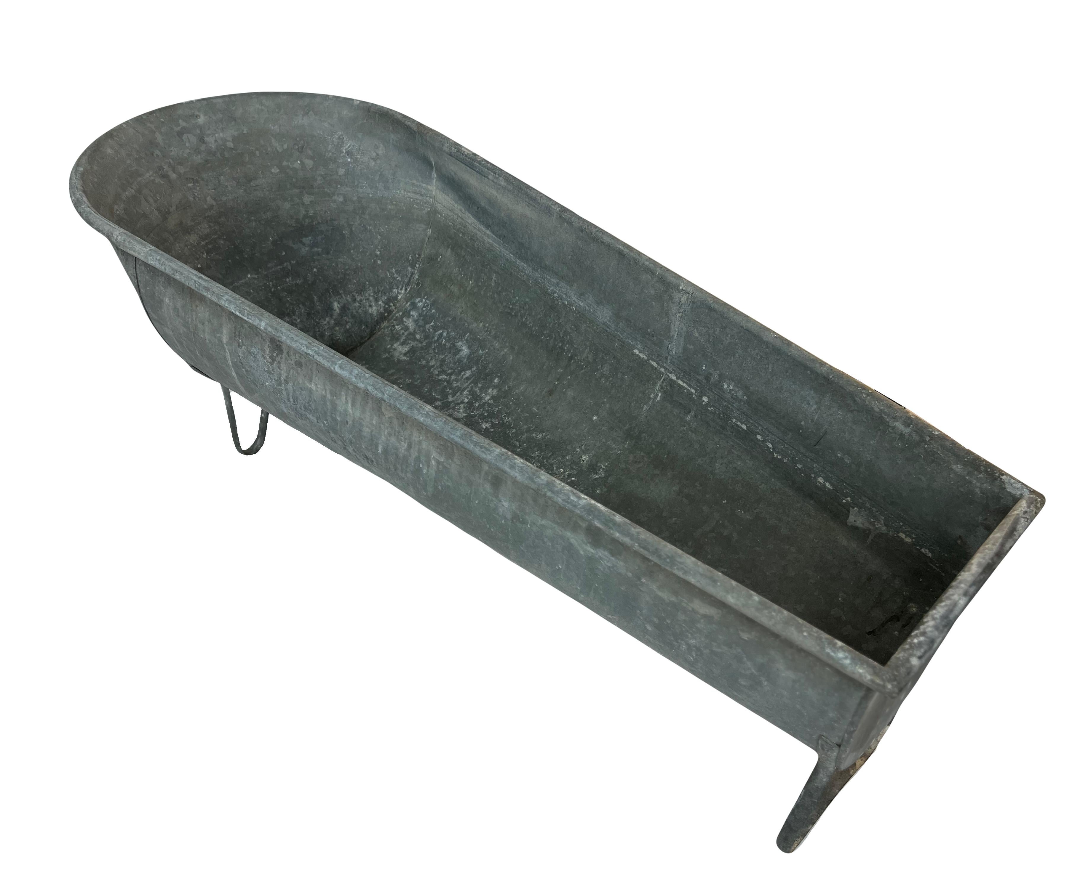 Vintage Zinkbadewanne 