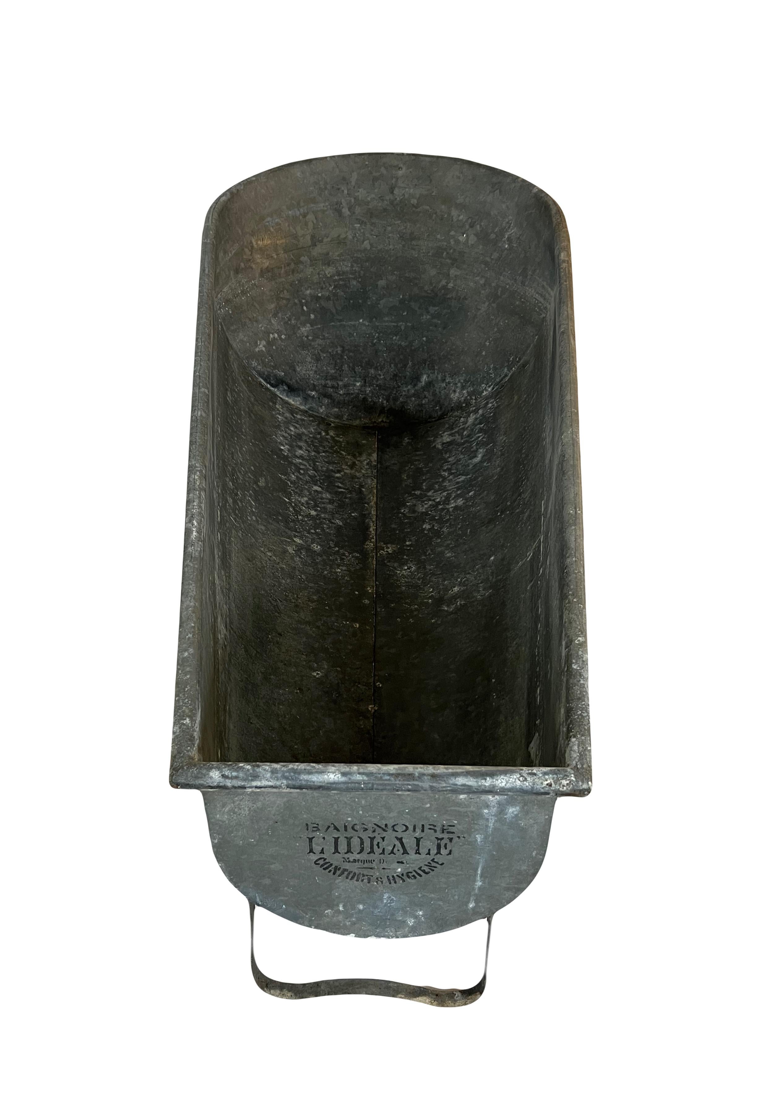 Vintage Zinkbadewanne 