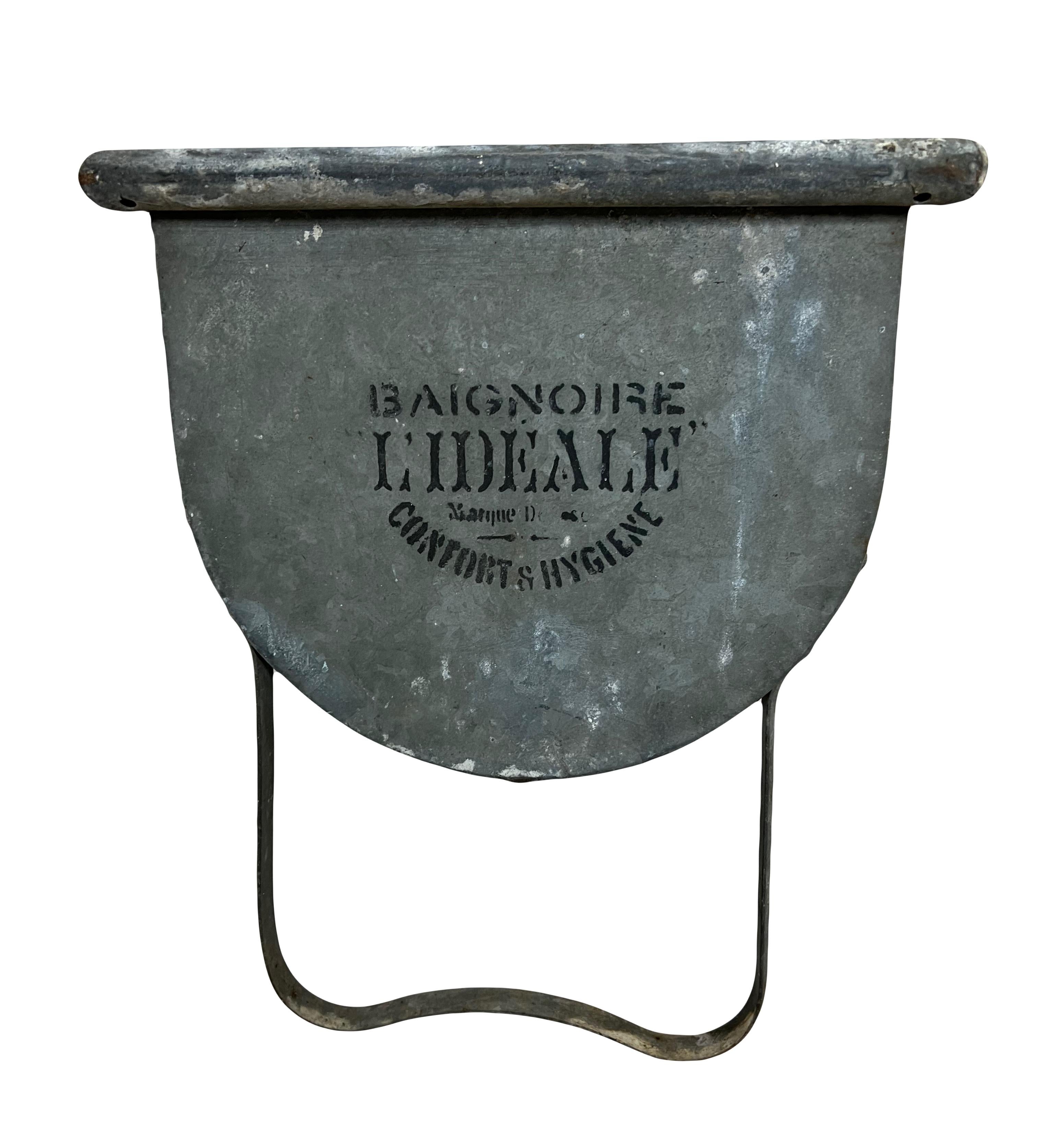 Vintage Zinkbadewanne 