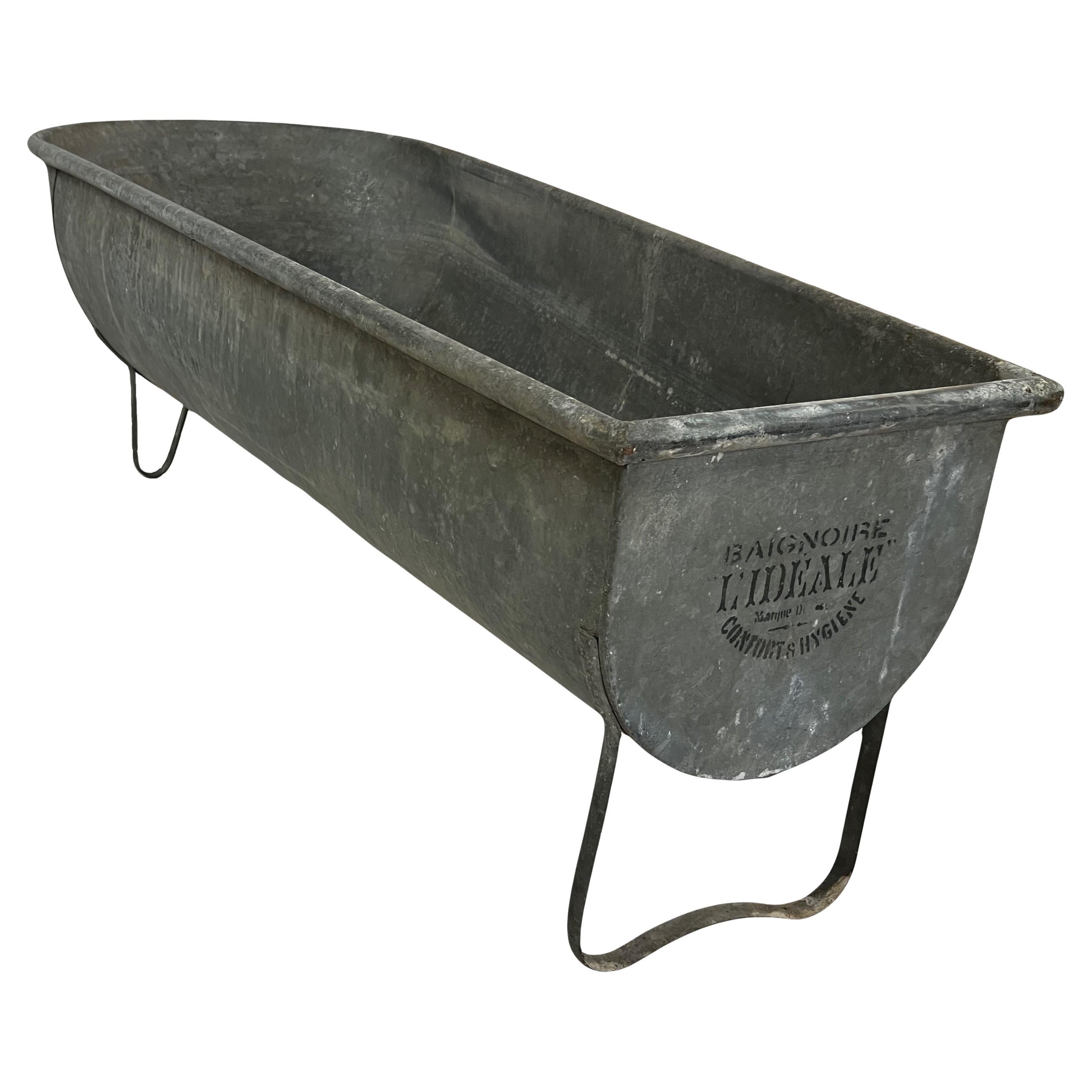 Baignoire vintage en zinc "L'Idéale" - Confort et hygiène