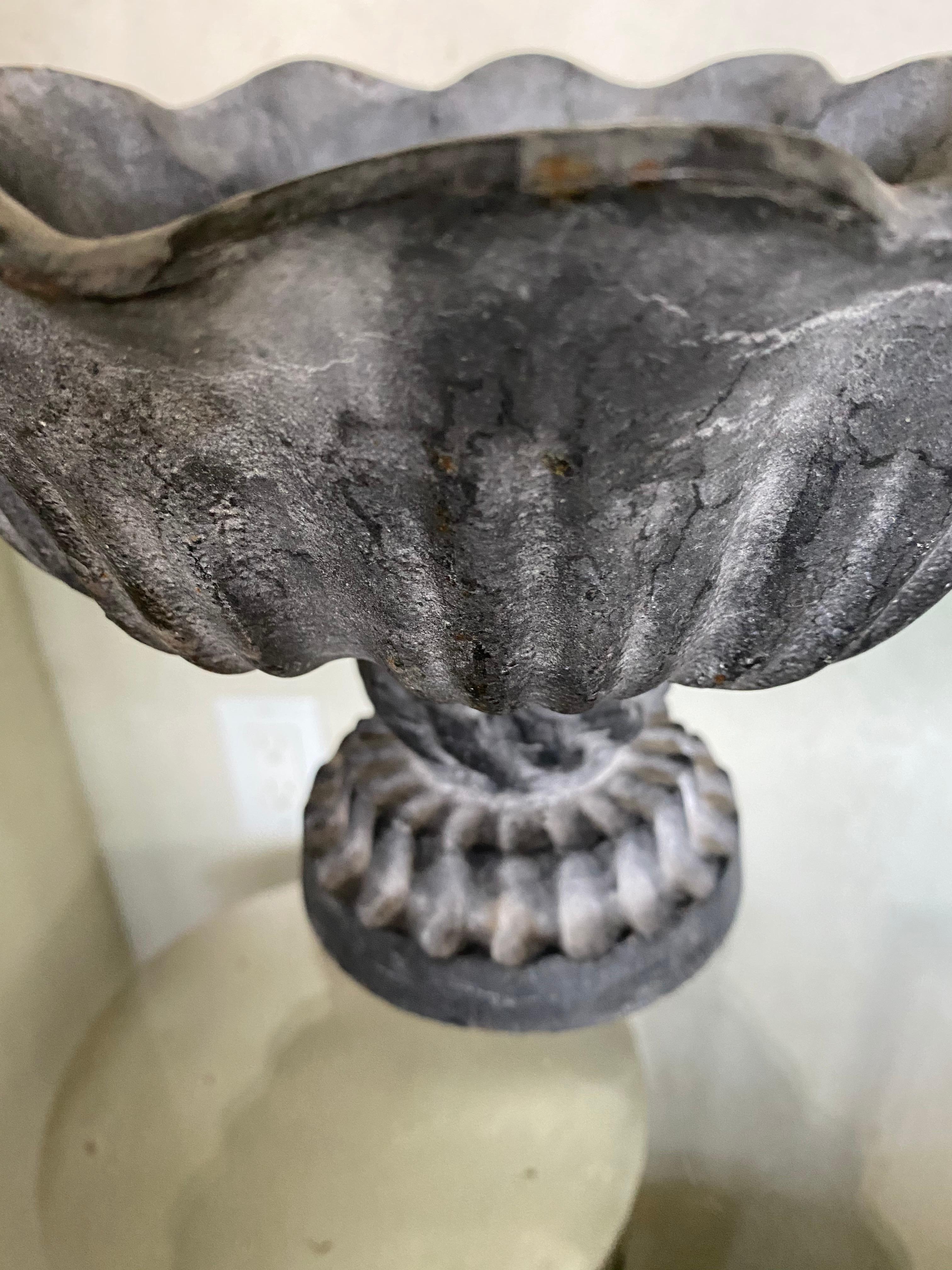Dutch Vintage Zinc like Iron Footed Center Piece
