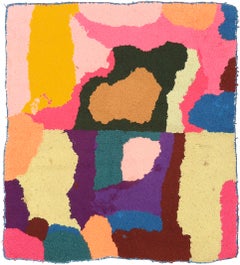 Vintage Zindhek Moroccan Berber Double Sided Rug with Abstract Pattern