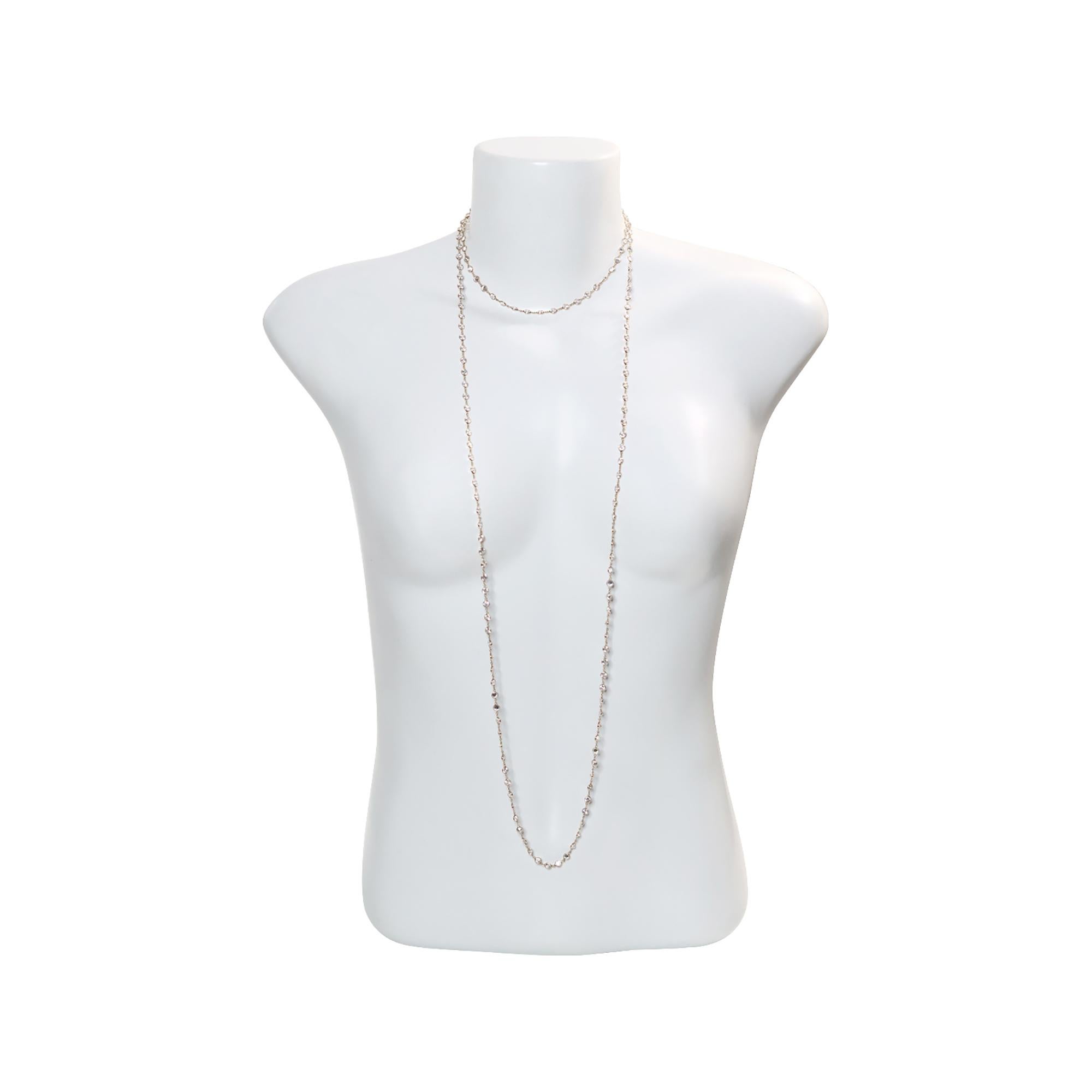 da uomo o donna Collana vintage di zirconi in tonalità oro CIRCA 2004 in vendita