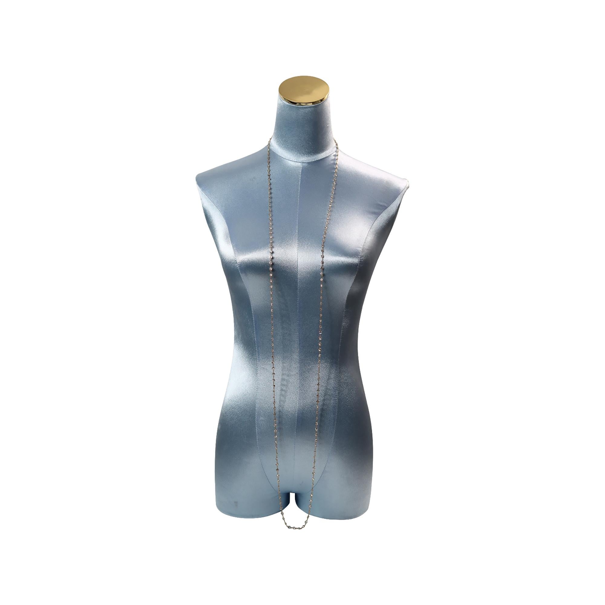 Collana vintage di zirconi in tonalità oro CIRCA 2004 in vendita 2