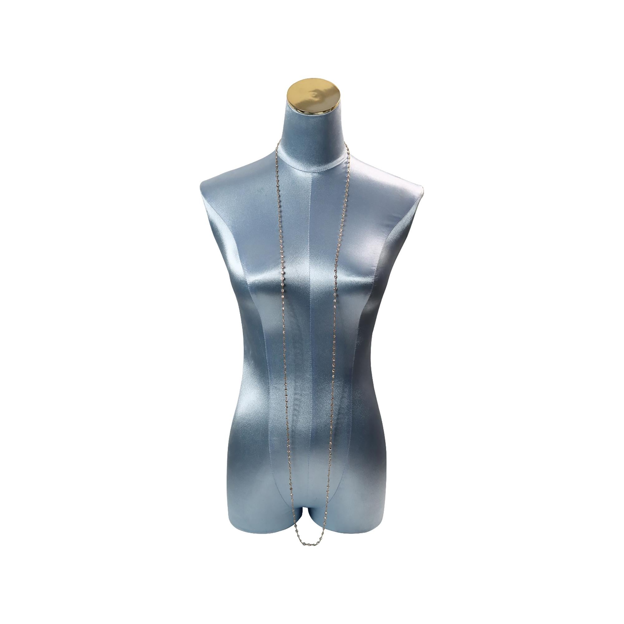 Collana vintage di zirconi in tonalità oro CIRCA 2004 in vendita 1