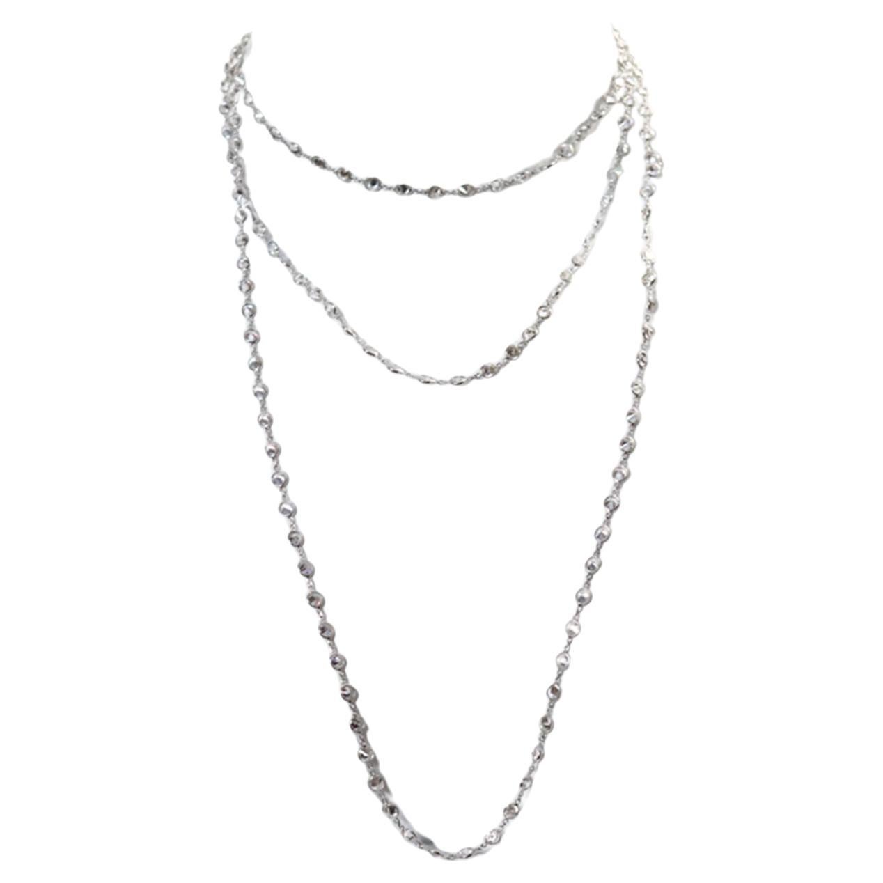 Vintage By the Yard Collana in tonalità argento Circa 2004 in vendita 4