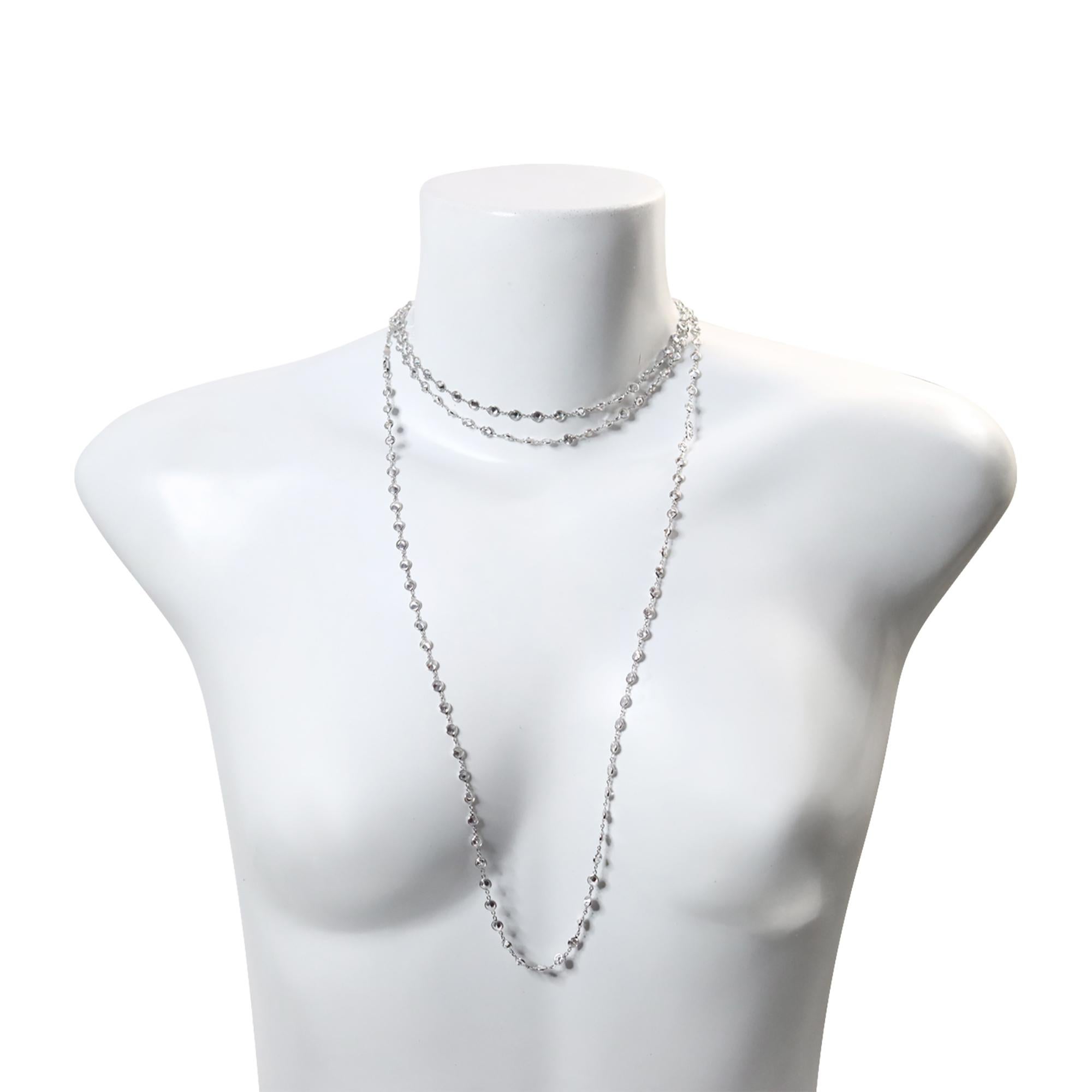 Vintage By the Yard Collana in tonalità argento Circa 2004 In condizioni buone in vendita a New York, NY