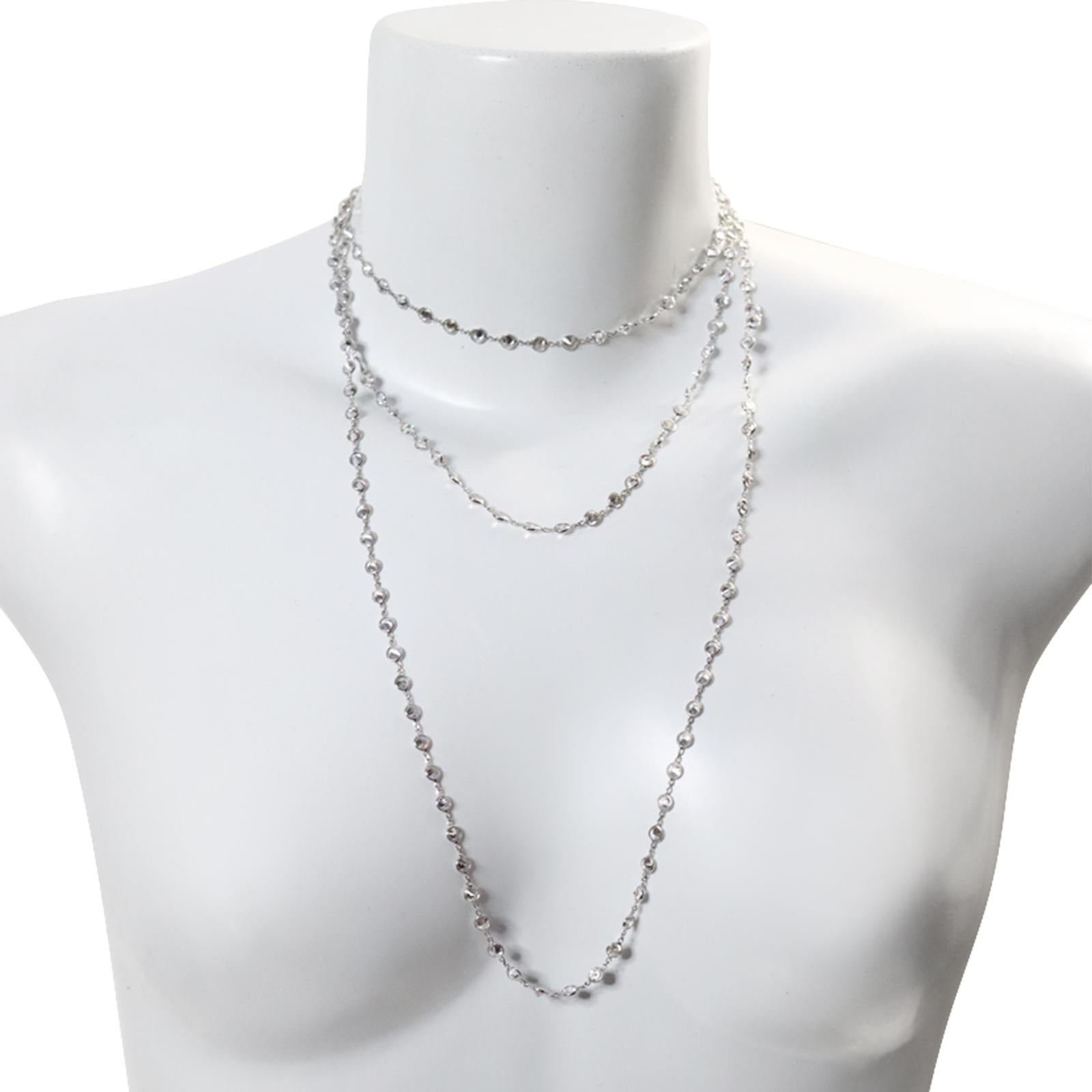 Vintage By the Yard Collana in tonalità argento Circa 2004 In condizioni buone in vendita a New York, NY