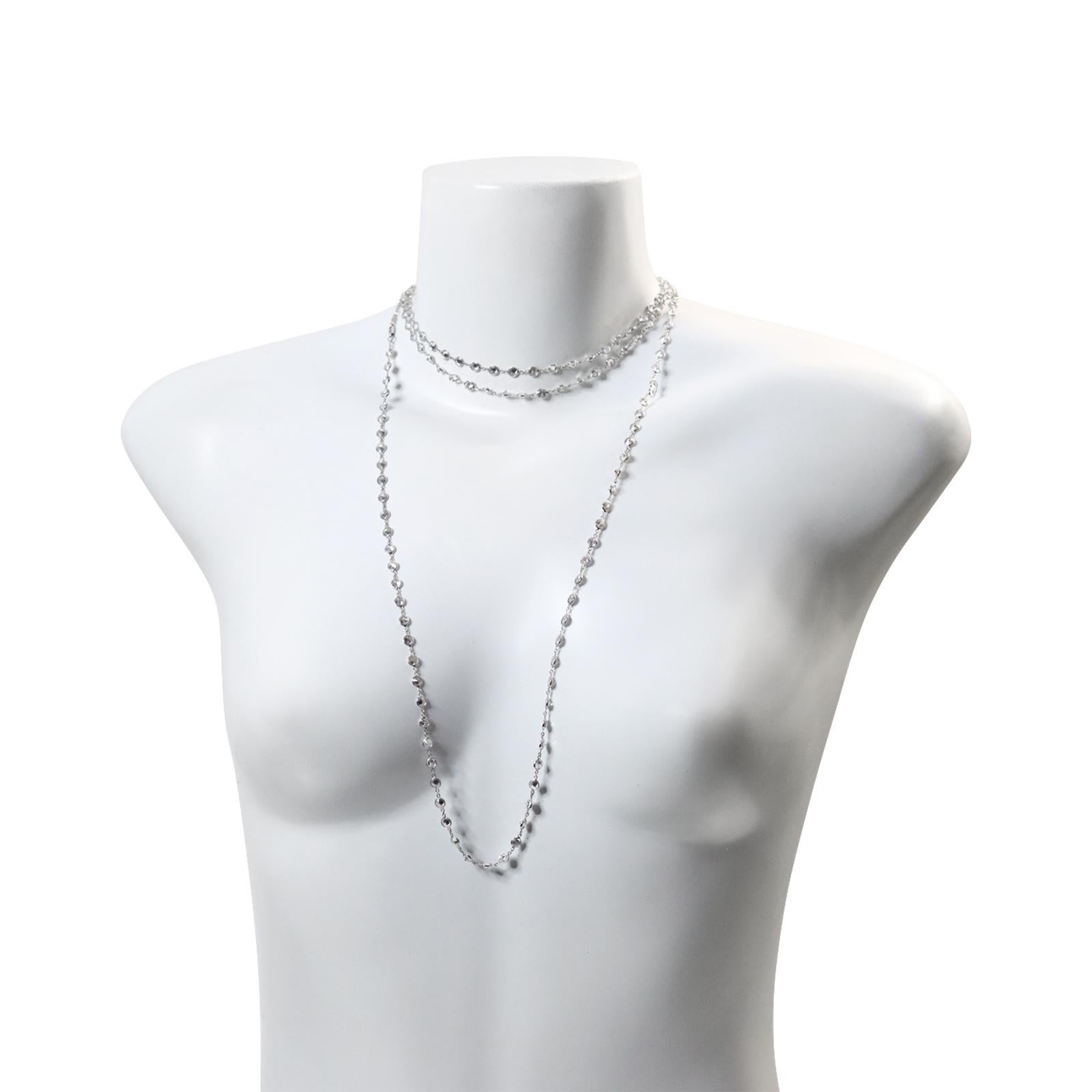 Vintage By the Yard Collana in tonalità argento Circa 2004 in vendita 3